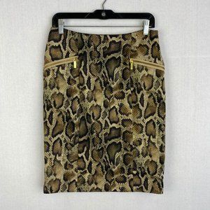MICHAEL KORS Snake-printed Midi Skirt